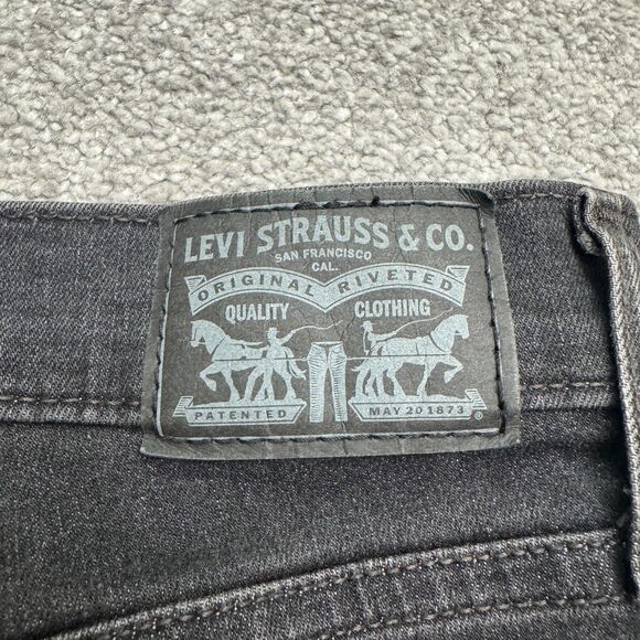 Levi's 311 Shaping Skinny Denim Jeans Womens 27x30 Black Mid Rise Casual Stretch - Picture 6 of 16